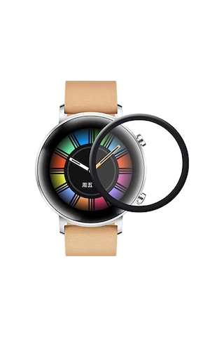 Huawei Gt2 42mm Ekran Koruyucu 3d Kavisli Full Kaplama Pmma