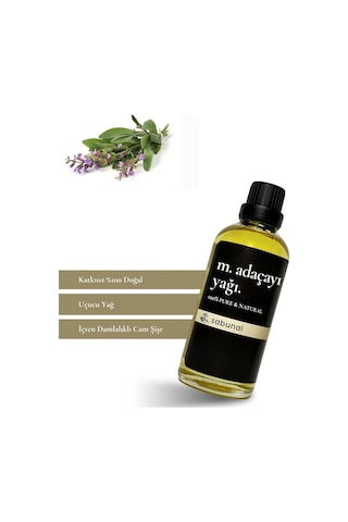 Sabunal Misk Adaçayı Yağı 100 ML - Aromaterapi ve Cilt Bakım Yağı