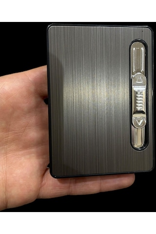 Silvio Monetti Füme Otomatik Şarjlı Çakmaklı Tabaka 109502