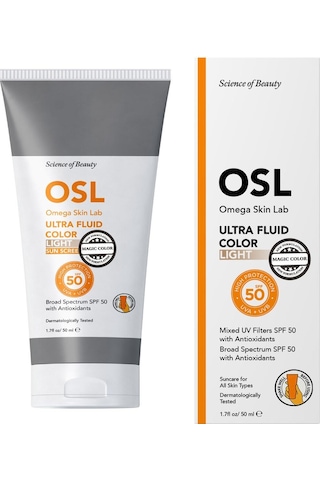 Osl Omega Skin Lab Ultra Fluid Spf 50 Magic Color 50 Ml Renkli Güneş Koruyucu