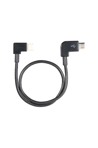 Geekyou Djı Mavic Pro Ve Spark İçin Yüksek Kaliteli Mikro Usb - Lightning Dönüştürme Kablosu, 27cm, Esnek Ve Dayanıklı