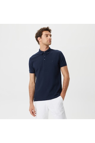 Nautica Nautıca Erkek Lacivertvert Slım Fıt Kısa Kollu Polo K35052T 4Nv Lacivert