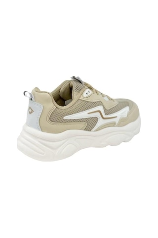 Papuçcity Slzr 02754 Unisex Yüksek Taban Günlük Spor Ayakkabı Bej