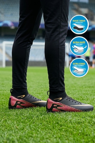 Walkway Laliga 610 Süperfly M Siyah-altın Erkek Krampon Altın - Siyah