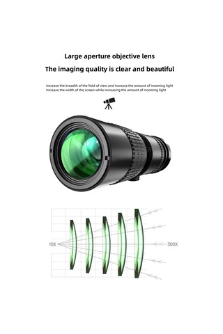 10-300x40 Zoom Teleskop Konser Ve Spor İçin Uygun