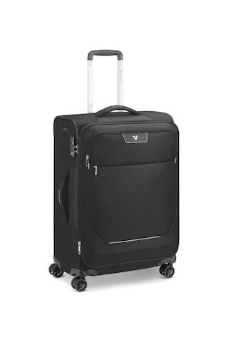 Roncato Joy Trolley Expandable Medium Orta Boy Tekerlekli Valiz Siyah Nero Siyah
