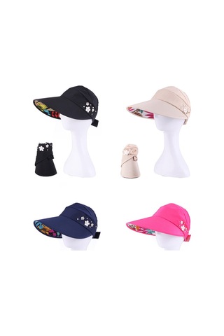 Moda Kadın Şapkası - Trendy Ve Şık Bayan Güneşlik Şapka Modeli Haki