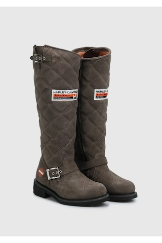 Harley Davidson Laconia Hi 646 Grey Süet Kadın Çizme Gri