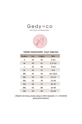 Gedyco Cute Candy Pinky Küçük Irk Köpek Likralı Sweatshirt -21566