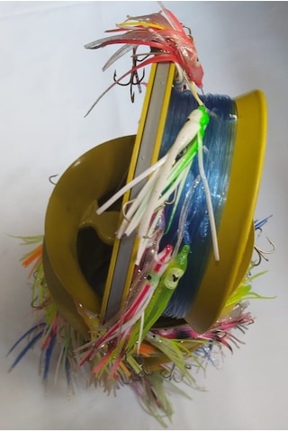 Sırtı Takımı-10 Lu Ortaboy-Ahtopot-70Mm-Misine 100Mt-Kol-70Cm