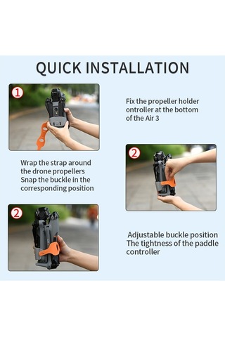 Soulader Djı Air 3s Drone Aksesuarları Seti - Profesyonel Startırıcı Sabitleme Kayışı, Bıçak Korumalı Kanat Koruyucu Ve Montaj Kıskacı İle Eksiksiz Uçuş Güvenliği Paketi