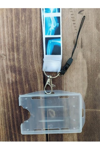 Röntgen Radyoloji Kart Askısı Yaka Kartı Boyun Askı İpi Telefon Askısı Yatay Dikey Kart Koruyucu