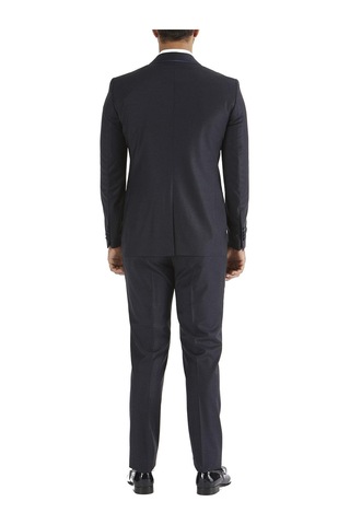 Efor Black 037 Slim Fit Çıkarılabilir Saten Yaka Lacivert Damatlık Smokin Takım Lacivert