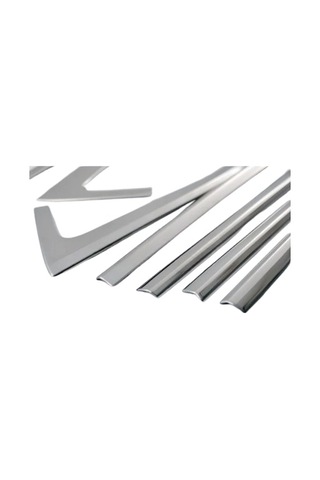 Skoda Super B Cam Çıtası Komple Set Çerçevesi Kromu Nikelajı 2015-2023