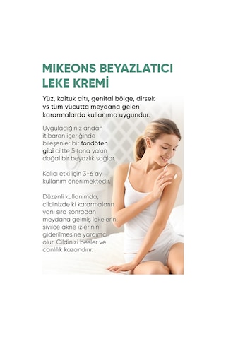 Mikeons Cilt Beyazlatıcı Leke Kremi 30 Spf 100 ML