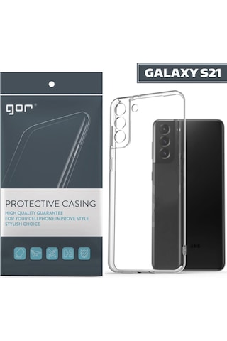 Gor Samsung Galaxy Uyumlu S21 Kilif Kamera Korumali Seffaf Silikon Kili 222699868