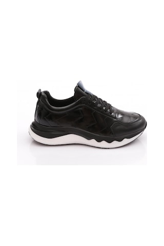 Dgn 744 Erkek Sneaker Ayakkabi Siyah Rugan