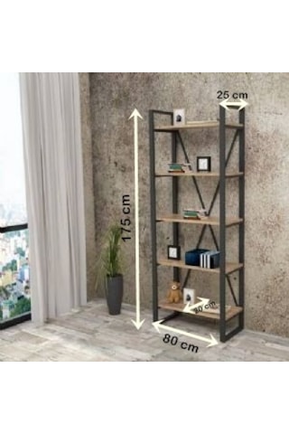 Güvendekoratif Metal Kitaplık Ofis Raf