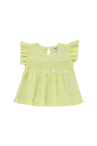 Civil Baby Gipeli Püsküllü 6-18 Ay Takım - Sarı Limon Sarı