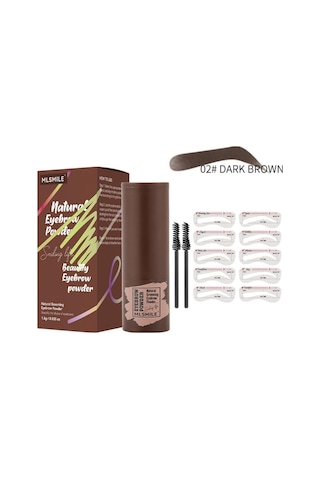Mlsmıle Kaşlar, Su Geçirmez, Terleme Önleyici, Tembel Makyaj Pudra Pudra Plove Kaş Fırçası Seti Saç Çizgisi Farı Pudra 02
