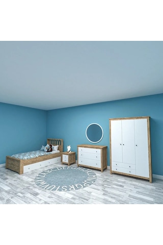 Honey Genç Odası Takımı Mdf Sis Gri