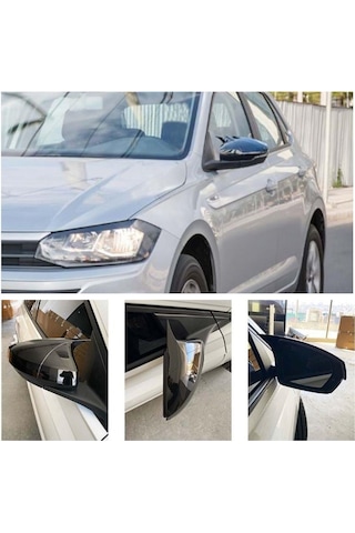 Vw Polo Batman Yarasa Ayna Kapağı Piano Black 2021-