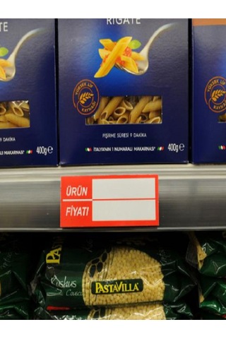 Silinebilir Raf Etiketi 100'lü Paket
