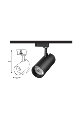 Led Siyah Kasa Gün Işığı 35w Raylı Spot Gün Işığı