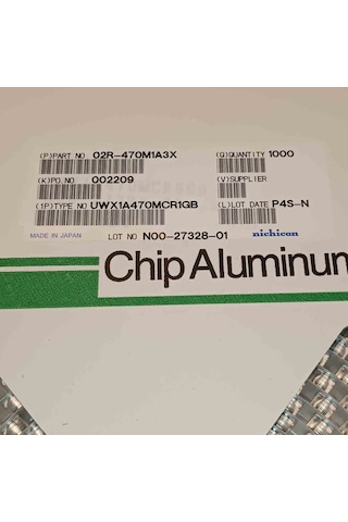 Uwx1a470mcr1gb 47mf 10v 6.3x5.4 Smd Kondansatör 100 Adet