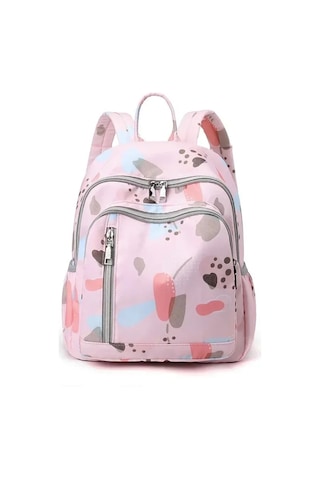 Jialan Bebek Bezi Sırt Çantası Moda Mumya Seyahat Bebek Çantası Pembe