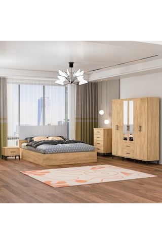 Garaj Home Doğa Yatak Odası Takımı - Meşe