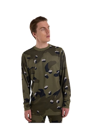 Burton Burton Cre Eck Erkek Yeşil İçlik Üst Forest Moss Cookie Camo Haki
