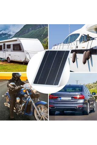 Suofeng 12v 20w Polikristal Güneş Şarj Cihazı - Dört Çıkışlı 2xusb, Type-c, Dc + Araç Şarjı, Ip65 Su Geçirmez, Taşınabilir Güneş Paneli