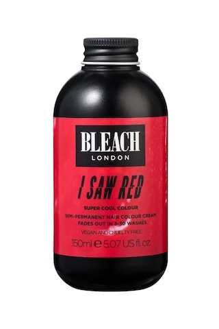Bleach London I Saw Red Super Cool Colour 150 Ml Vegan, Geçici Kırmızı Saç Rengi