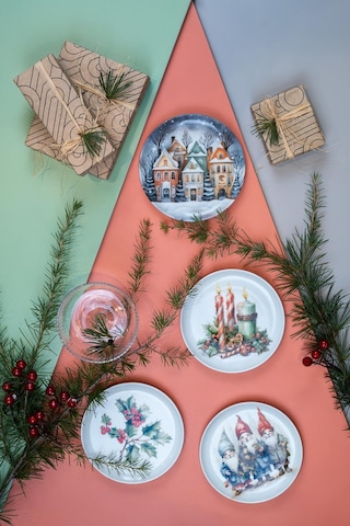 Kütahya Porselen Festive 4 Parça 15 Cm Tabak