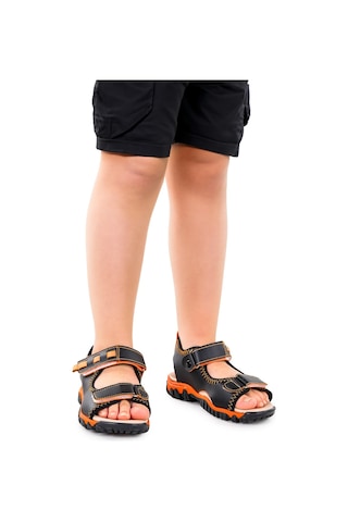 Kiko Kids Erkek Çocuk Sandalet Arz 2361 Siyah