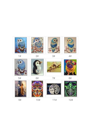 Yaozixa Ev Dekoru Için 5d Tam Taşlı Pano, 30x25cm Diyarbakır Ağaç Deseni, Göz Koruyucu Teknoloji, Ev Ve Duvar Dekorasyonu Gümüş