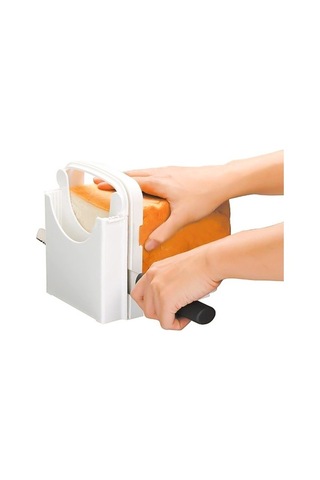 Tongxida Pratik Taşınabilir Ekmek Dilimleyici - Beyaz, Kolay Kullanım Kesici Beyaz