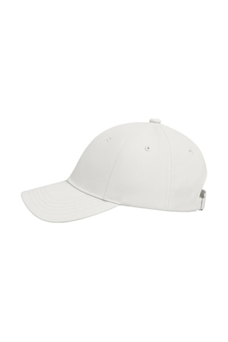 Perlotus Unisex Spor Kep Şapka Mikro Polyester Kumaş 6 Parça Ayarlanabilir Metal Tokalı Beyaz