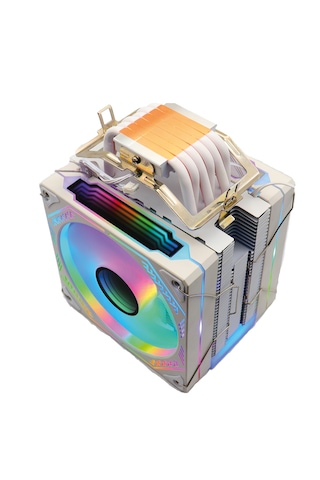Zoko Ice Pro Wp6 Beyaz Auto Rainbow Fanlı Kule İşlemci Fanı