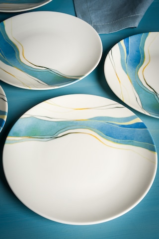 Breeze 6 Parça Porselen Pasta Seti 19 Cm