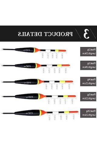 Novahub Barguzinsky Köknar 10 Adet/grup 15.5-17 Cm Uzunluğu 2-6g Ağırlık Şamandıra Seti 22cm Float