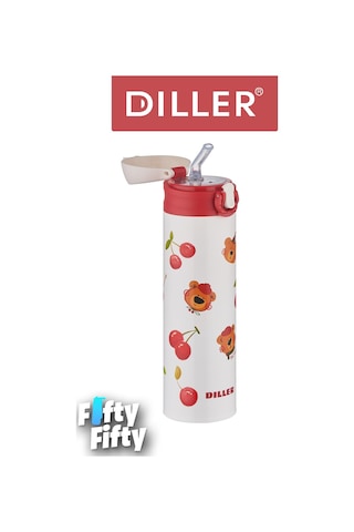 Dıller 480 Ml Pipetli Paslanmaz Çelik Termos Vacum Cup Kilitli Kapak -ffdıllerd9228 Çok Renkli