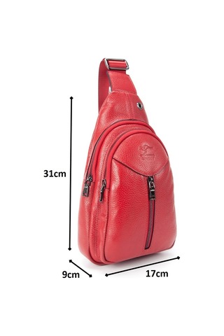 Kangaroo Kıngdom Bayan Hakiki Deri Body Bag Çapraz Postacı Çanta Kangaroo K 1012Kr