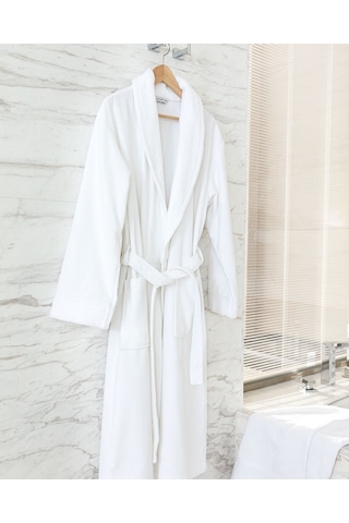 Madame Coco Riz Şalyaka Unisex Bornoz 1kborn0101beyaz
