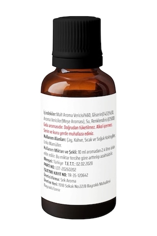 Sek Aroma Red Malt Hazır Karışım Viski Kiti - Red Malt Hazır Karışım Viski Aroması 50 ML - 5 L Uyumlu