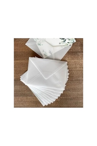 Beyaz Transparan Zarf, 13x18 Cm 5 Adet Set