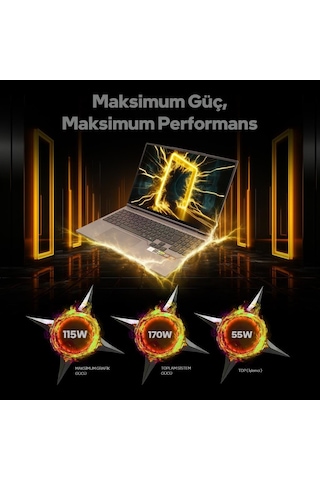 Game Garaj Slayer R9T-5070 C2 R9-8945HX 32 GB 2 TB SSD RTX5070 16" Dos Dizüstü Bilgisayar