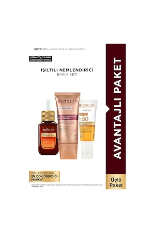 Bioxcin C Vitamini Serum + Gold On Skin Krem + Güneş Kremi