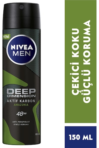 Nivea Men Deep Dimension Amazonia Sprey Deodorant 150 ML